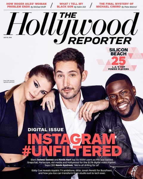 It's All about @instagram 💥 @selenagomez @kevin @kevinhart4real x #ERD for @hollywoodreporter w @hungvanngo @chrisclassen @officialdanilohair @tombachik
