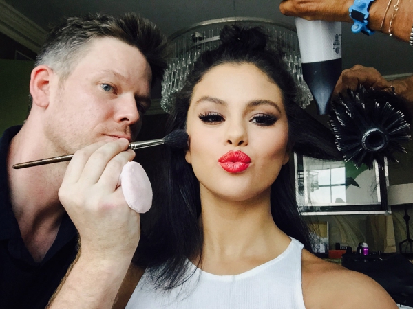 Selena Gomez: Getting hair and makeup at the same time. The pressure is on to be ready.
Selena Gomez: Getting hair and makeup at the same time. The pressure is on to be ready.
