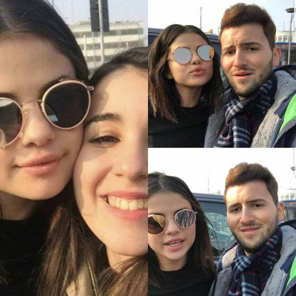 January 29: Selena with fans in Florence, Italy (credit: fabio0096)
