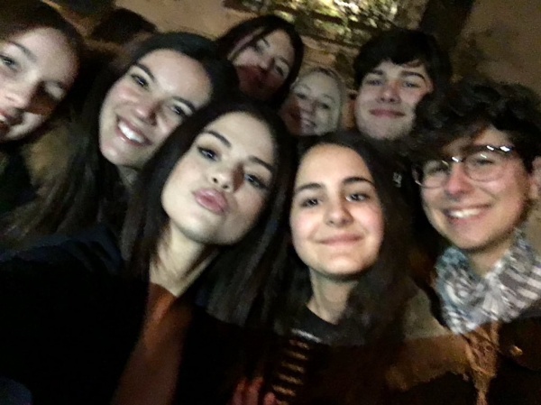 January 30: Selena with fans in Venice, Italy
