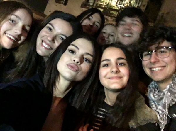 January 30: Selena with fans in Venice, Italy
