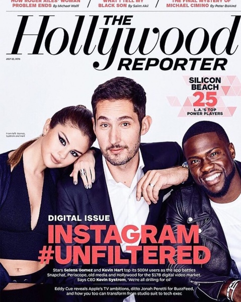 @SelenaGomez for the cover of @HollywoodReporter alongside CEO & Co-founder of @Instagram @Kevin & @kevinhart4real
📷 @ericraydavidson 👗@chrisclassen 💅🏻 @tombachik 💇 @officialdanilohair 💄 @hungvanngo 
#SelenaGomez #KevinSystrom #KevinHart #THR
