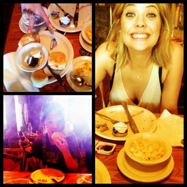 Yay!! It's @ashbenzo 's first time at cracker barrel!! And of course she's in love! :)
