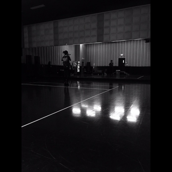 Rehearsing for the AMAs. Wasn't prepared for how nervous Id be, I mean I've done this before. But now it's just me. All of me.
