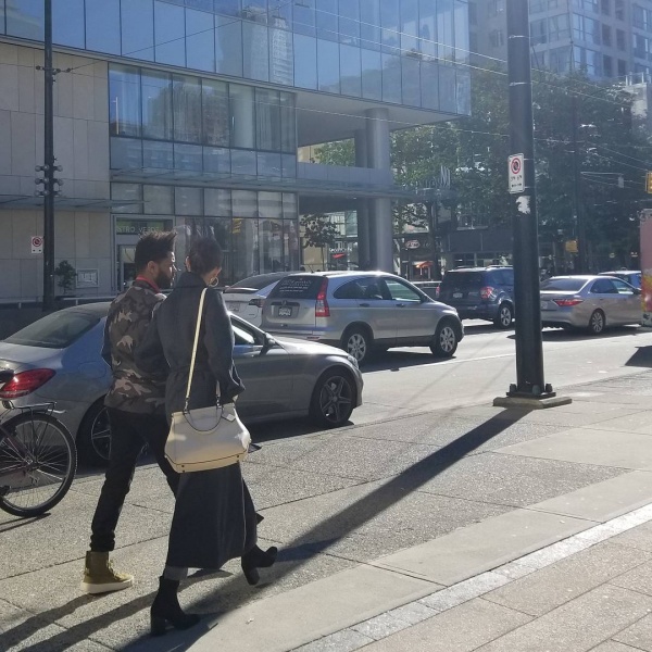 Oh! And look who I saw today and was quick like a 🐰 to take a #paparazzi photo! 📸 #theweeknd & #selenagomez #yvr
