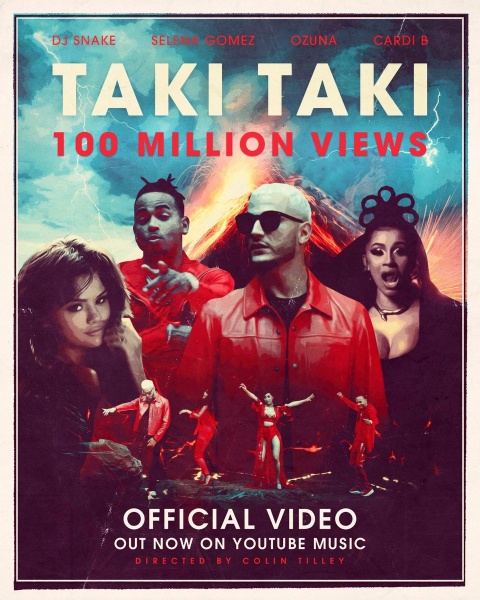 “Taki Taki” music video has over 100M views on YouTube in just 8 days !!!! 😱🌋

