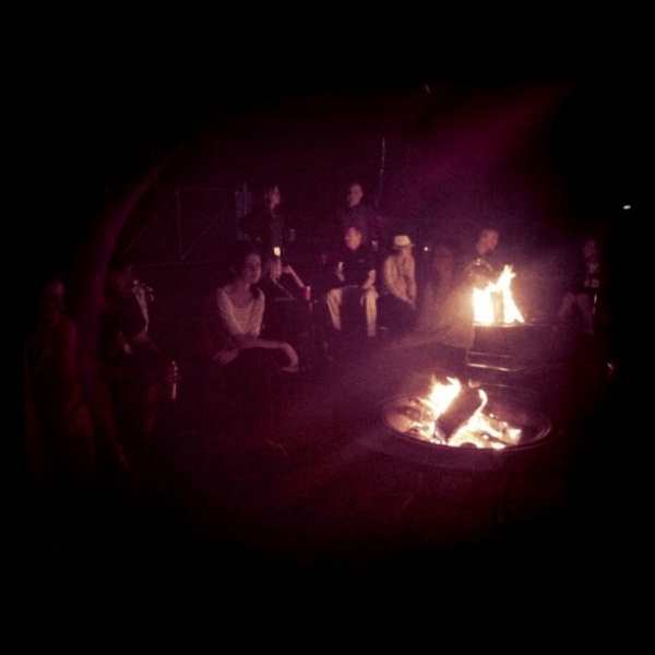 Camp fire with my tour loves ;) smores
